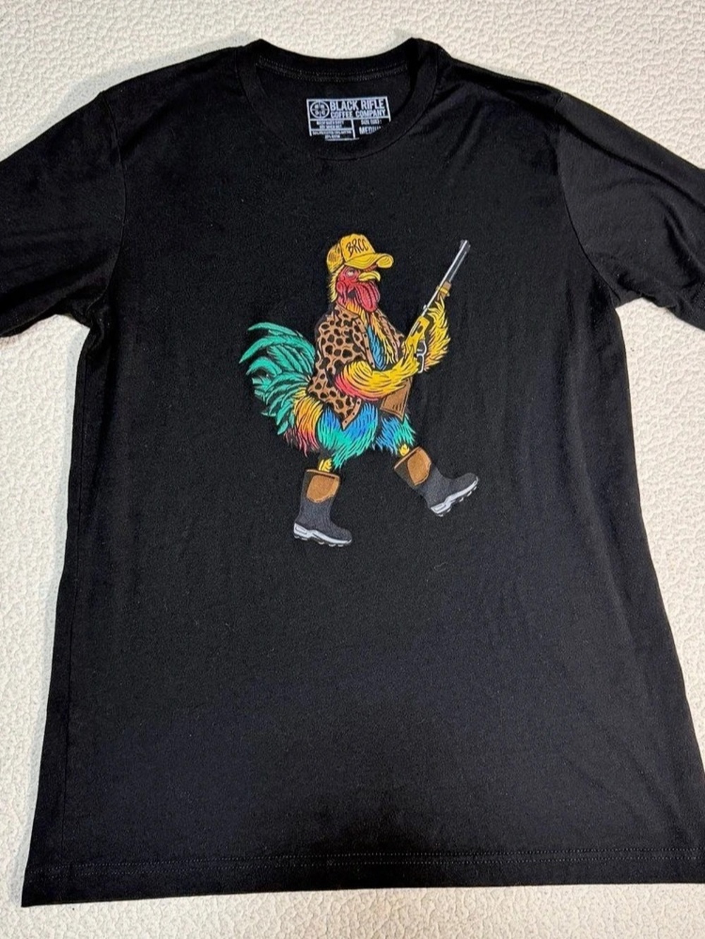 Black Rifle Coffee Company Rooster graphic tee Graphic Tee in Black Size Medium